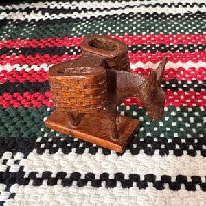 Vintage (1964) Rustic Hand Carved Donkey Figurine